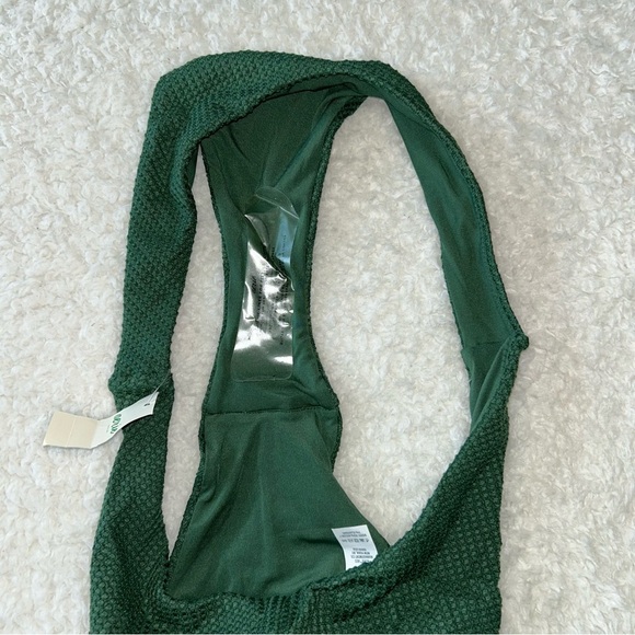 Aerie Cheekier High Cut Swim Bottoms Medium Green NWT - Picture 4 of 4